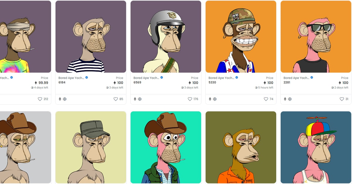 NFTs & Memecoins Listing